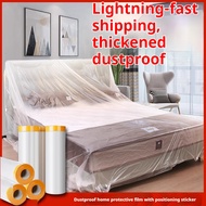 Masking Film for Painting 2.7M x 20M Plastik Tutup Perabot Dengan Tape Dust Cover Kalis Air Habuk Un