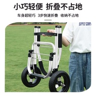 Foldable Elderly Small Shopping Cart Hand Pull Cart Household Portable Lightweight Grocery Cart Groc