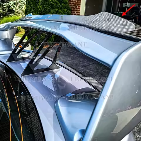 Fit For Subaru WRX STI 4th Gurney Flap Rear STI Trunk Lip Spoiler Wing Real Carbon Fiber 2015 2016 2