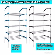 5-Tier Shoe Rack New Model Height 110cm Full Iron Height Shoe Cabinet