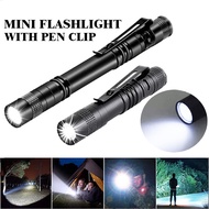 Mini LED Flashlight Pocket Pen Light Portable 1000 Lumens Waterproof Torch Using AAA Battery For Med