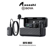 BOYA MIC2-01 AI-Powered Mini Wireless Microphone 2TX+1RX+1CC+2 Lavalier Mic / BOYA MIC2-02 / BOYA MI
