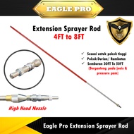 Eagle Pro Power Sprayer Straight Nozzle Adjustable Extension Spray Gun Heavy Duty 4FT to 8FT