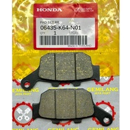 06435-K64-N01 PAD SET RR Rear disc brake pads CBR250 CBR 250 original Thailand