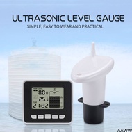 TS-FT002 Ultrasonic Wireless Water Tank Liquid Depth Level Meter Sensor เครื่องวัดระดับน้ำพร้อมแสดงอุณหภูมิเวลา Yaaww