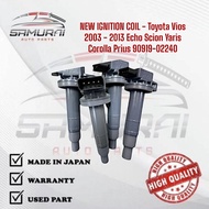 BRAND NEW IGNITION COIL - Toyota Vios 2003 - 2013 Echo Scion Yaris Corolla Prius 90919-02240 Made in