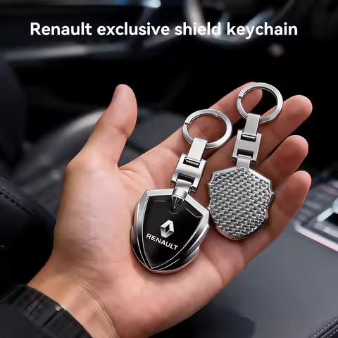 Automobile personalized metal key chain can be hung on the belt For Renault DUSTER Megane 2 3 Clio 4