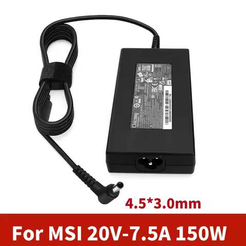 150W 20V 7.5A Laptop Charger For MSI GL66 GL76 GF66 GF76 15M Crosshair 15 17 Sword 15 17 MS-1561 MS-