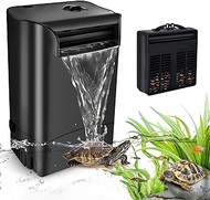 GOZILLA Turtle Tank Filter,16W 1000L/H High Flow-Rate Adjustable Turtle Filter Fish Tank Filter, Sil