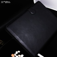 samsung tab a 8 2019 sm-t290 t295 fashion case leather wallet premium - hitam
