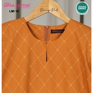 Dhia Cotton Sedondon Couple Set 777 Orange Peel Kurung Cotton dan Kemeja Raya 2026