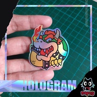 Mario Bowser Game Hologram Sticker