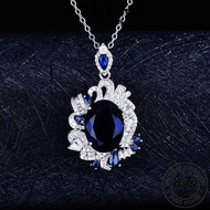 ATHENA JEWELRY Perempuan For Luxurious Silver Sapphire Women 925 Leher 純銀項鏈 Accessories Perak Pendant Korean Original Sterling Necklace Rantai Chain S332