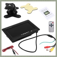 (QJWR) Mini TV 7 Inch HD Monitor 800X480 Portable Car LCD Screens on DVD/CMMB Two Input for Passenge