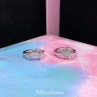 Star And Moon Earrings 92.5% Silver Hoop