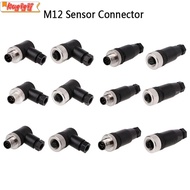 KUGIGIEI M12 Sensor Connector, Sensor Plug Connector M12 Aviation Plug, Power Adapte Male Female Soc