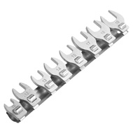 [LUMY] 8Pcs 3/8 Inch Drive Crowfoot Wrench 10 to 19mm Metric Foot Open End Spanner
