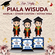 Graduation Trophy Acrylic graduation Trophy/ height -+ 25cm Trophy doll Trophy Cute acrylic graduati