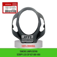 Tameng lampu depan scoopy LED eSP K2F hitam abu-abu 64301-K2F-N00ZR