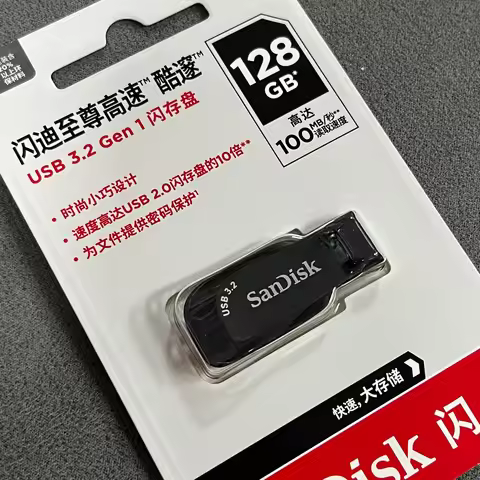 USB 3.2 Black Flash Drive SanDisk Ultra Shift Pen Drive 32GB 64GB 128GB 256GB 512GB Max 100Mb/s U Di