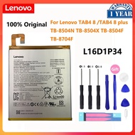 100% Original 4850MAh L16D1P34แบตเตอรี่สำหรับ Lenovo TAB4 8 TB-8504N TB-8504X TB-8504F TAB4 8 Plus T