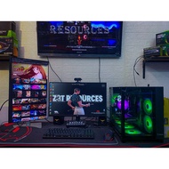 2 MONITOR 24”+24” GAMING PC FULL SET