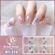 2026 new butterfly style 5D nail sticker fully covered nail sticker waterproof nail sticker