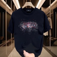 S-3XLnew23 Long-staple Cotton Pure Cotton Iron Gray Xinjiang Black White] [Double Yarn Cotton COD Co