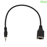 Blala Stereo DC3 5mm  Cord to RJ45 Socket Ethernet Adapter Wire  Cable - 31cm Length