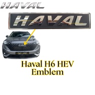 (ORI! READY STOCK) Haval H6 HEV Front Bumper Emblem Logo HAVAL Bamper Depan