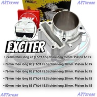 Bộ nòng kiếng lòng PHỔ THÔNG Fasstek Racing  trái nén 57 -  62 - 65 - 68 - 72 mm xe  Exciter EX135 E