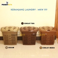 Laundry Basket with Lid - MKW & GMCC777 Dirty Clothes Basket/ Plastic Basket Box