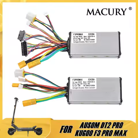 52V28A Controller for AUSOM DT2 PRO & KUGOO F3 PRO MAX 52V Dual-Motor Electric Scooter Main Rear Con