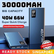 【SG】PD 40W Super Fast Charge Powerbank 30000mAh Powerbank Flash Charge Power Bank Qc3.0 Power Bank Charger Support