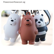 FCSG we bare bears keyrings ice bear key chain lanyard bag pendants ornaments collect HOT