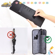 EMILEE Hair Straightener Storage Bag, Nylon Easy Carrying Curling Iron Carrying , Safe Black Hair Styling Tool Curler Curler Iron Pouch Travel