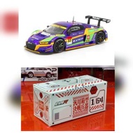 全新 POP RACE 1/64 AUDI R8 LMS SUPER GT 2020 EVA RT TYPE 01 X X WORK R8 奧迪 賽車 新世紀福音戰士 初號機 拉花 配色 合金 模型車