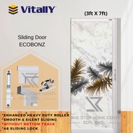 (Pre Order) Vitally 310c Sliding Aluminium Door / Toilet Door / Pintu bilik air / Installation for Klang Valley Only