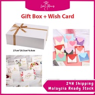 Present Boxes + Wish Card Extra Packing -- Birthday Gift / Wedding Gift / Valentine Gift Wishes Card
