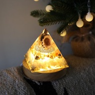 水晶療癒【聖誕節禮盒】晶為天人-奧剛金字塔小夜燈Orgonite奧根