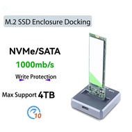 10Gbps M2 SATA NVMe to USB 3.1 Docking SSD Adapter SATA NVMe Dual Protocol for 2230 2242 2280 22110 