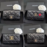 平過專門店‼️Chanel 經典卡包 Classic Card Holder 黑金荔枝牛皮 啤牌款葵扇愛心 大CC 新款拉鍊 cardholder wallet 卡包卡片套短銀包 - 專門店已全線加價
