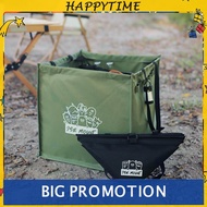 64L Outdoor Barbecue Storage Bag Reusable Foldable Camping Storage Organizer Bag Ground Nail Fixing 