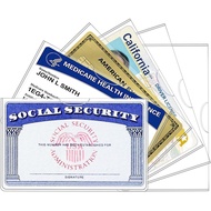 6 Pack Social Security Card Holder，Social Security Card Protector Sleeve，New Medicare Card Protector