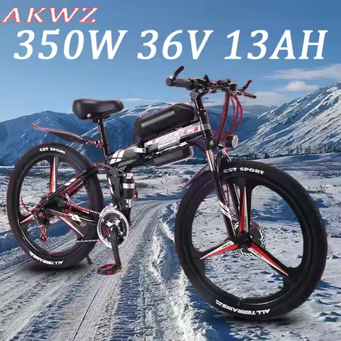 E-bike 350W 36V 13AH Motor removable lithium battery Electric bicycle 26 inch shock absorption mount