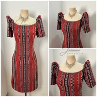 FILIPINIANA ETHNIC DRESS | MESTIZA SLEEVES | PENCIL CUT SKIRT