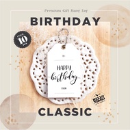 Birthday Classic Gift tag - Hang tag Greeting Card Gift sticker hampers parcel box dus Birthday christmas christmas cny ramadan lebaran