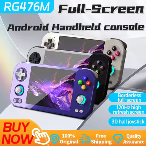 New RG 476H Android Handheld Game Console 4.7"HD Multi-touch Full Screen Hall Triggers Wifi PS2 Retr