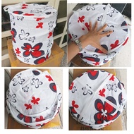 Cylindrical storage bin with lid, foldable canvas, diameter 40cm. V812