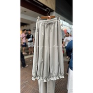 Ck701 / pants with pleated bottom